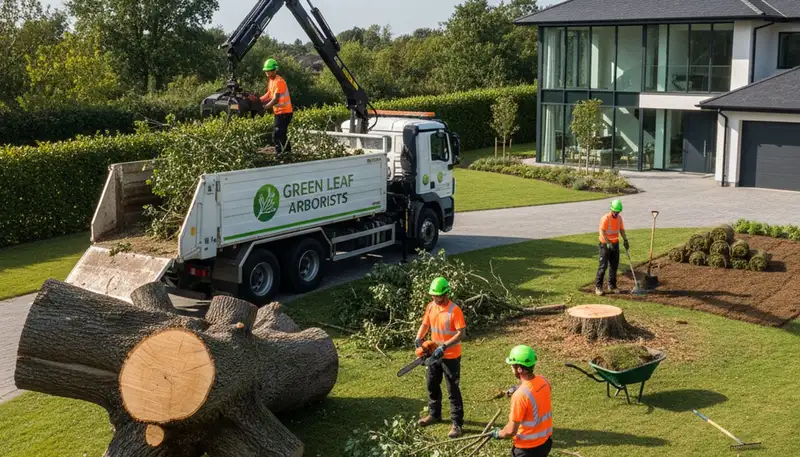 Professional landscaping and tree removal service in Bellevue, WA transforming residential yards