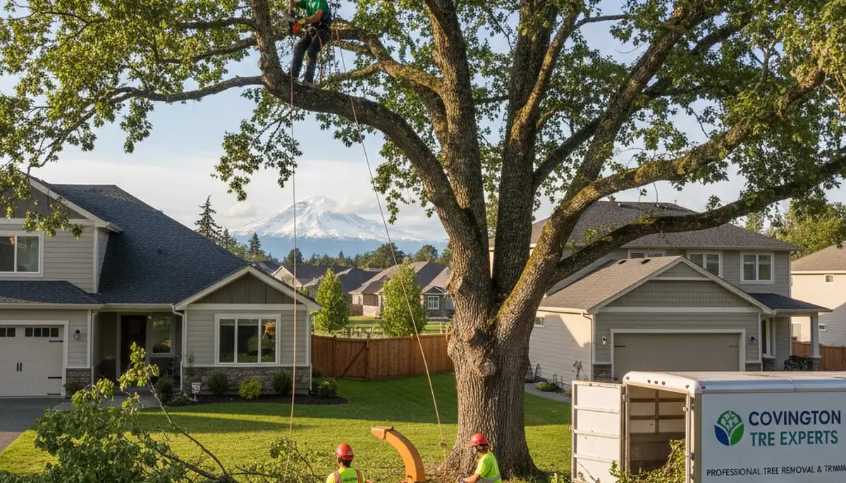 Professional tree removal service in Bellevue WA safely clearing large trees