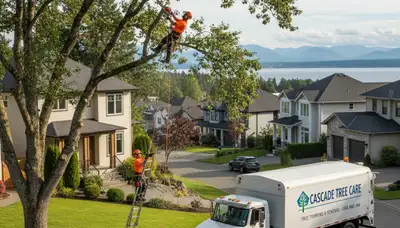 Professional tree removal service in Bellevue WA safely clearing large trees