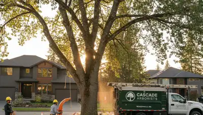 Professional tree removal service in Bellevue, WA by certified arborists at Tree Trimming Bellevue